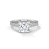 “Aria Ring—princess-cut diamond brilliance, sleek four-prong elegance, and pavé-band sparkle crafted to symbolize modern beauty, timeless love, and unforgettable moments.”