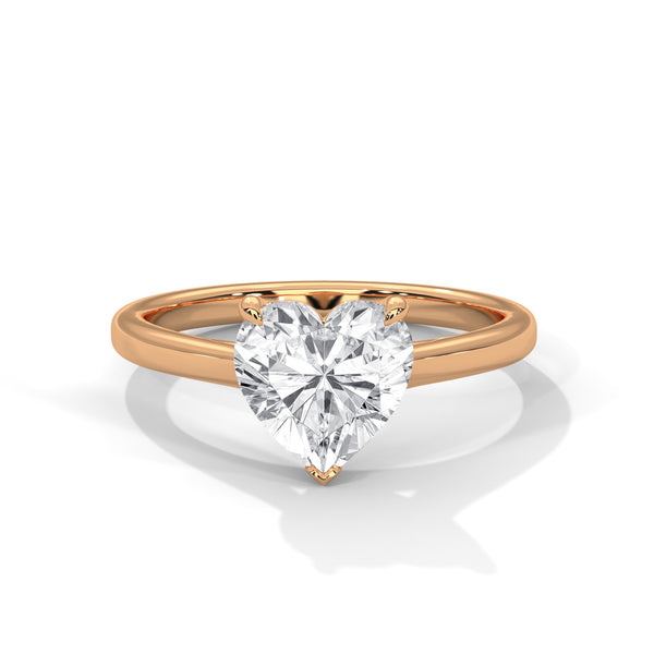 “Amora Ring—heart-shaped diamond brilliance, minimalist solitaire elegance, and modern white-gold beauty crafted to symbolize pure love, timeless romance, and heartfelt moments.”