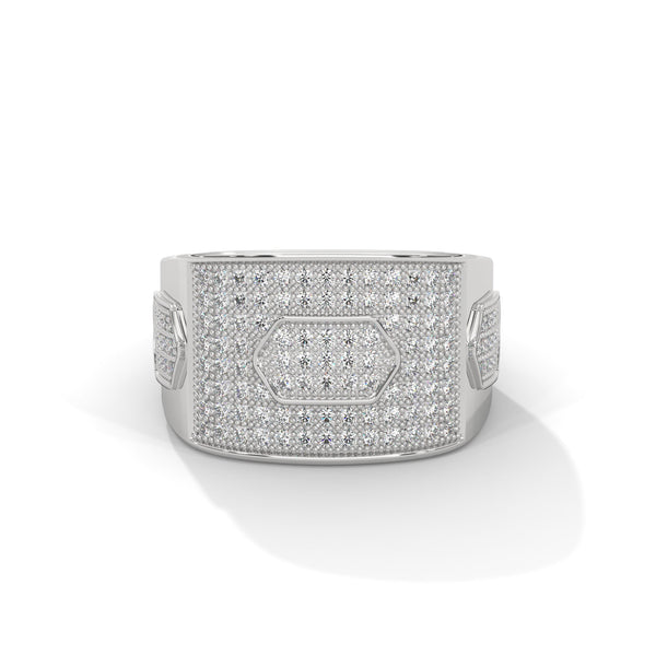 "Experience unmatched brilliance with this white gold diamond ring, crafted for luxury lovers seeking timeless sparkle, bold elegance, and premium craftsmanship."