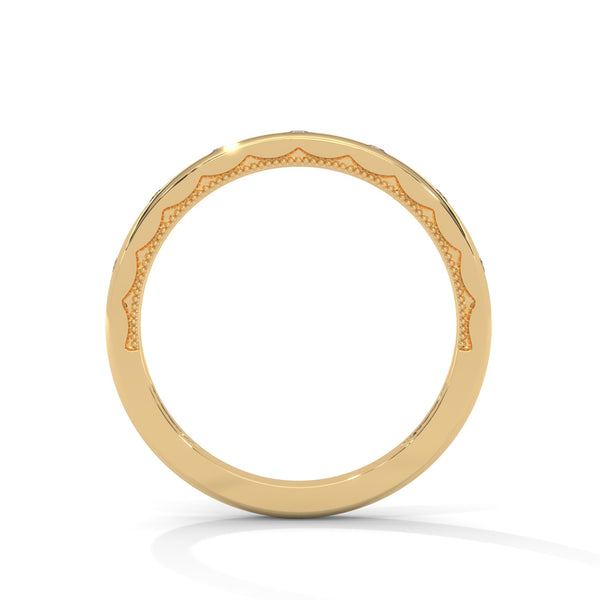 “Elegant diamond eternity band crafted in yellow gold, offering timeless sparkle, modern minimalism, and everyday luxury—perfect for weddings, stacking, and daily wear.”