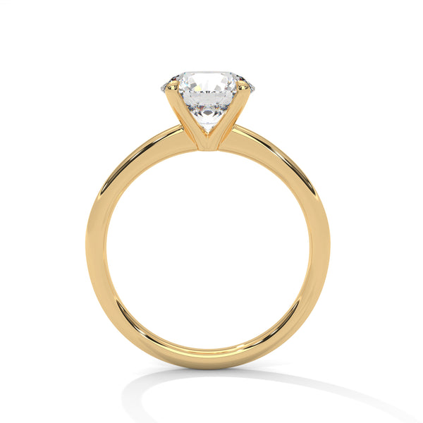 “Celeste Ring—round brilliant diamond sparkle, secure six-prong solitaire elegance, and timeless white-gold beauty crafted to symbolize enduring love and classic sophistication.”