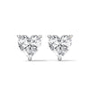 Heart-Shaped Lab Grown Diamond Gold Earrings
