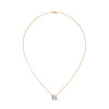 Pure Brilliance Round Lab Grown Diamond Gold Pendant Chain