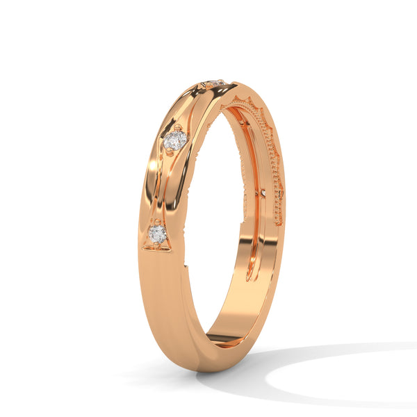 “Elegant gold diamond band crafted with flowing wave design, offering timeless beauty, refined sparkle, and premium craftsmanship for everyday luxury style.”