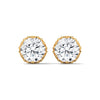 Vintage Filigree Lab Grown Diamond Gold Earrings