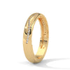 “Experience timeless sparkle with this curved diamond band, crafted in radiant gold for perfect stacking, everyday luxury, and unforgettable elegance.”