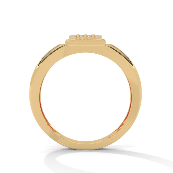 "Discover timeless luxury with this gold square diamond ring, crafted for bold elegance, everyday sophistication, and unmatched masculine brilliance."