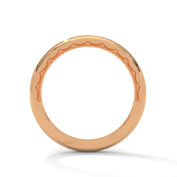 “Experience timeless sparkle with this curved diamond band, crafted in radiant gold for perfect stacking, everyday luxury, and unforgettable elegance.”