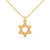Celestial Shine: Star Shaped Lab Grown Diamond Gold Pendant Chain