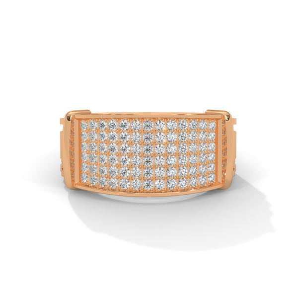 “Experience bold luxury with this pavé diamond men’s gold ring, crafted for timeless style, premium brilliance, and unmatched statement elegance.”