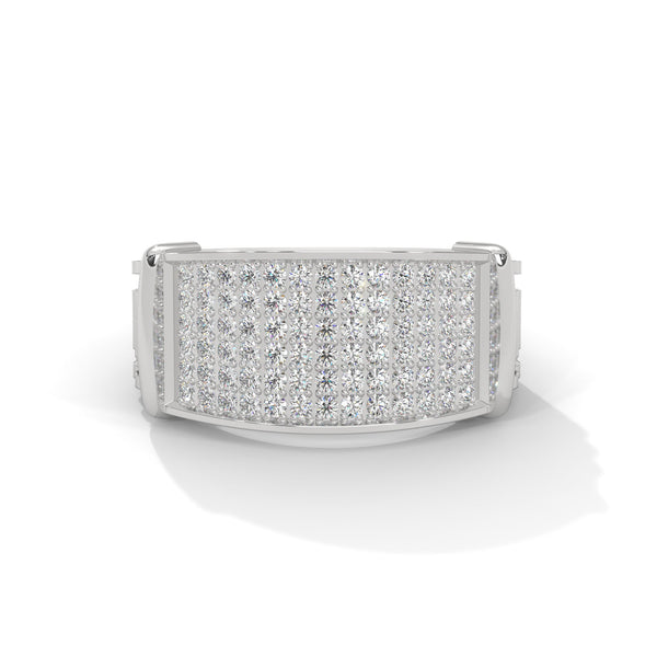 “Experience bold luxury with this pavé diamond men’s gold ring, crafted for timeless style, premium brilliance, and unmatched statement elegance.”