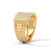 “Experience bold luxury with this pavé diamond men’s gold ring, crafted for timeless style, premium brilliance, and unmatched statement elegance.”