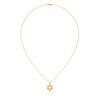 Celestial Shine: Star Shaped Lab Grown Diamond Gold Pendant Chain