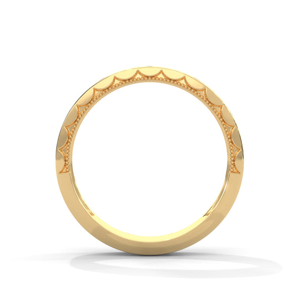 “Elevate everyday elegance with this diamond eternity band, featuring bezel-set brilliance in luxurious gold for timeless sparkle and modern sophistication.”