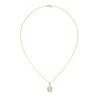 Pure Radiance Round Lab Grown Diamond Gold Pendant Chain