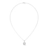 Pure Radiance Round Lab Grown Diamond Gold Pendant Chain