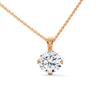 Radiant Allure Oval Lab Grown Diamond Gold Pendant Chain