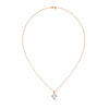Radiant Allure Oval Lab Grown Diamond Gold Pendant Chain