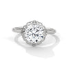 Vintage Halo Lab Grown Diamond Gold Ring