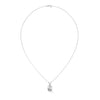 Eternal Glow Oval Cut Lab Grown Diamond Gold Pendant Chain