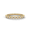 Radiant Circles: Lab Grown Diamond Bezel Set Gold Ring