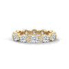 Lab Grown Diamond Bezel-Set Gold Eternity Ring