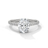 Oval Cut Lab Grown Diamond Gold Engagement Ring