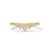Graceful Curve Lab Grown Diamond Chevron Gold Ring