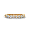 Eternity gold ring Designed with a continuous row of round-cut lab-grown diamonds