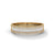 baguette-cut and round cut lab grown Diamond Double Halo Gold Band
