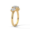 Everlasting Three-Stone Lab Grown Diamond Gold Ring