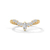 Marquise Cluster Lab-Grown Diamond Gold Ring