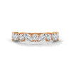 Radiant Harmony: Marquise & Round Lab Grown Diamond Gold Ring