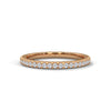 Round cut Lab Grown Diamond Gold Eternity Band