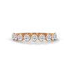 half eternity round cut lab grown diamond ring