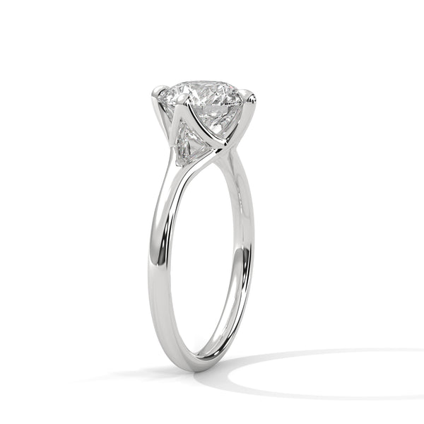 “Nova Ring—round brilliant diamond sparkle, elegant split-shank solitaire design, and modern white-gold beauty crafted to symbolize timeless love and radiant sophistication.”