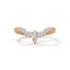 Marquise Cluster Lab-Grown Diamond Gold Ring