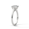 “Celeste Ring—princess-cut diamond brilliance, sleek four-prong solitaire elegance, and timeless white-gold beauty crafted to symbolize pure love, modern style, and lasting grace.”