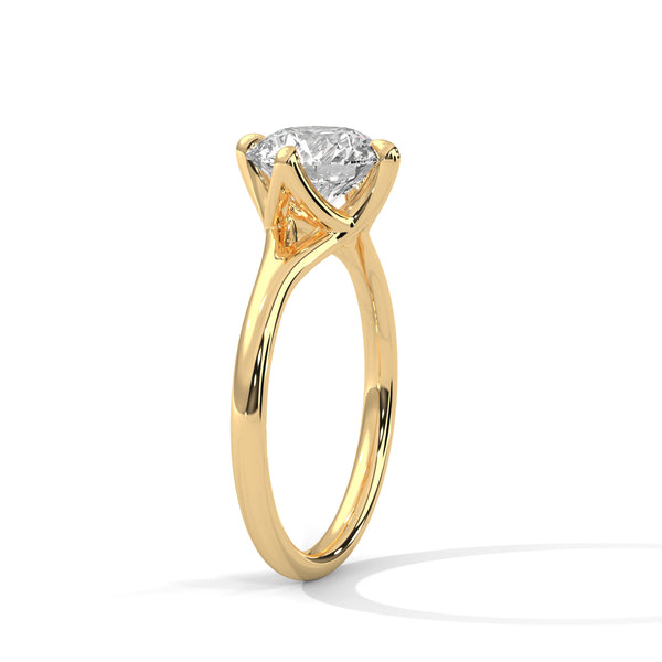 “Nova Ring—round brilliant diamond sparkle, elegant split-shank solitaire design, and modern white-gold beauty crafted to symbolize timeless love and radiant sophistication.”