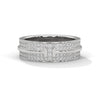 Regal Brilliance parallel rows of pave-set lab grown diamonds band