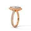 “A stunning marquise diamond ring with bezel halo and pavé sparkle—crafted for timeless elegance, modern luxury, and unforgettable love.”