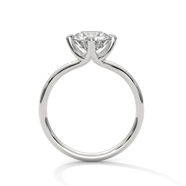 “Nova Ring—round brilliant diamond sparkle, elegant split-shank solitaire design, and modern white-gold beauty crafted to symbolize timeless love and radiant sophistication.”