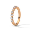 BRILLIANT CUT ROUND LAB GROWN DIAMOND SEMI ETERNITY SLEEK BAND