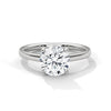 Classic Round Cut Lab Grown Diamond Gold Solitaire Ring