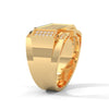 "Experience bold luxury with this statement diamond ring, expertly crafted in gold to deliver unmatched brilliance, sophistication, and modern masculine elegance."