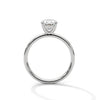 Elegant Oval Solitaire Lab Grown Diamond Gold Ring