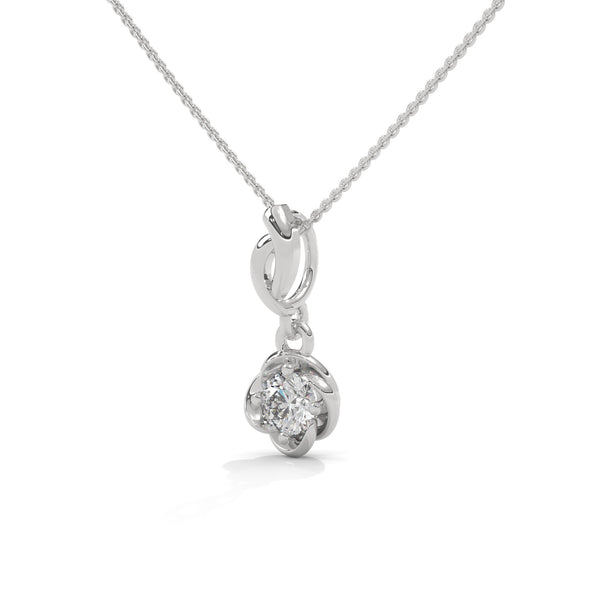 Delicate yet dazzling, the Petite Bloom Solitaire Pendant brings timeless charm with a floral-inspired twist on a classic solitaire.