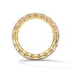 Lab Grown Emerald Cut Diamond Gold Eternity Band