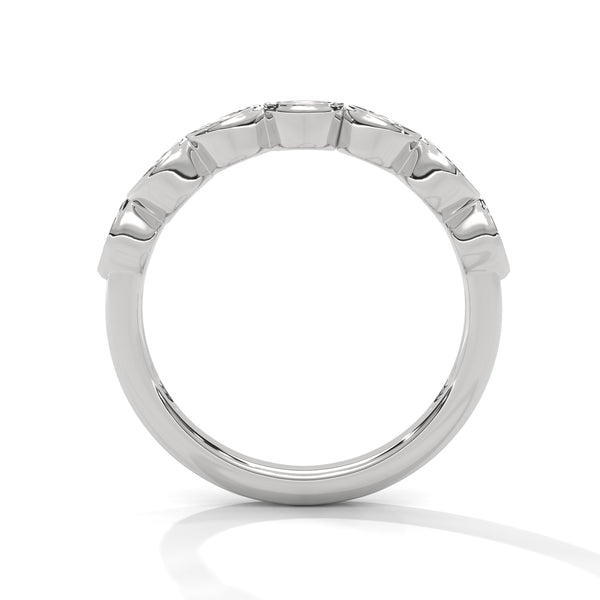 Lab Grown Diamond Marquise Motif Gold Ring