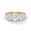 Classic Round Cut Lab Grown Diamond Gold Solitaire Ring